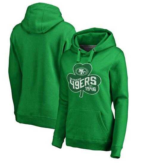 Women San Francisco 49ers Pro Line by Fanatics Branded St. Patrick's Day Paddy's Pride Pullover Hoodie Kelly Green FengYun,We sell and wholesale Women San Francisco 49ers Pro Line by Fanatics Branded St. Patrick's Day Paddy's Pride Pullover Hoodie Kelly Green FengYun on line form chian!